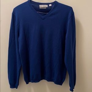 CALVIN KLEIN Extra-Fine Merino Wool Sweater Blue L
